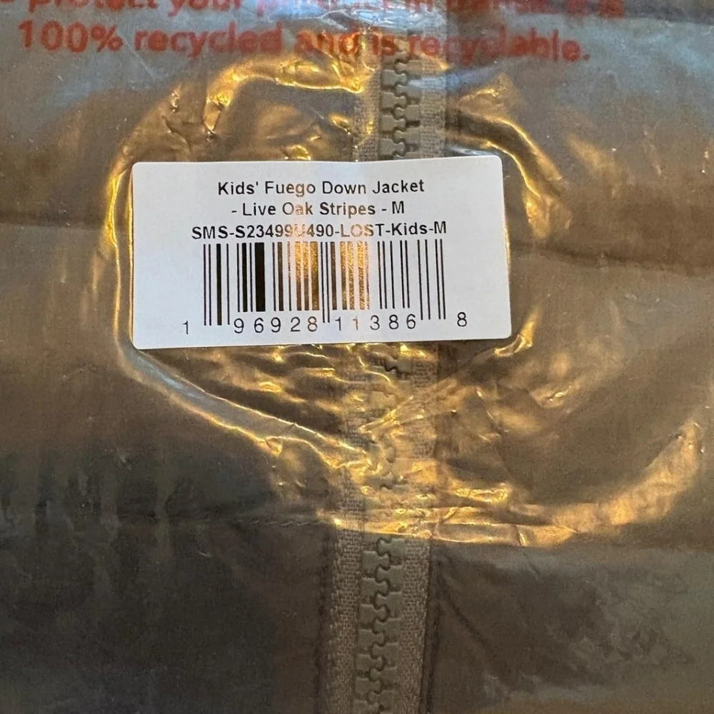 NWT Cotopaxi Kids Fuego Down Jacket-Live Oak Stripes